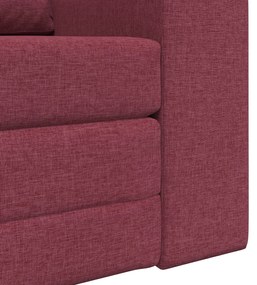 Sofá Cama 2 em 1 Bordô 98x71x83 cm Tecido