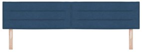 Cabeceira em LED Design Linhas Azul 100 cm Tecido