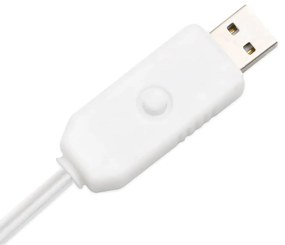Árvore c/ 72 luzes LED 150 cm bétula branco quente