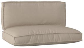 vidaXL Conjunto de Almofadas para Palete 2 pcs Cinzento-acastanhado