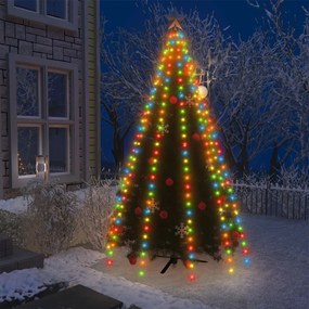 Cordão de luzes árvore de Natal 250 luzes LED 250 cm colorido