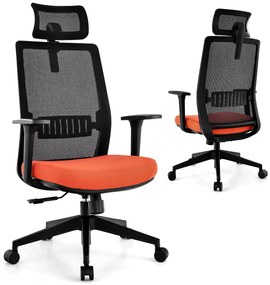 Conjunto de 2 cadeiras de escritório empilháveis ​​com encosto de malha - Preto