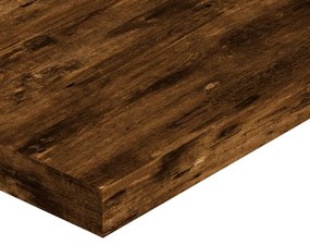 Prateleiras de parede 4pcs derivados de madeira carvalho fumado