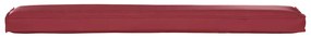 Almofada para Banco Vermelha Vinho 200x40x8 cm em Tecido Oxford