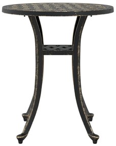Mesa de jardim Ø48x53 cm alumínio fundido bronze
