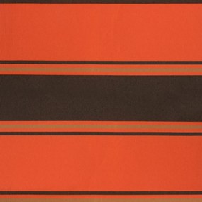 Toldo retrátil automático 4,5x3 m laranja e castanho