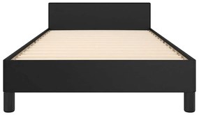 Estrutura cama c/ cabeceira sem colchão 100x200 cm preto