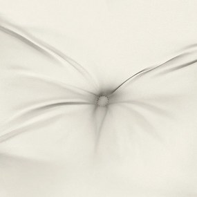 Almofadão banco jardim 100x50x7cm mesclado tecido creme