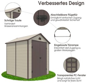 Canteiro de jardim elevado vertical de 4 níveis com 4 recipientes e furos de drenagem - S