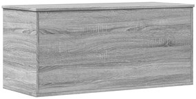 Caixa de arrumação 100x42x46 cm derivados madeira cinza sonoma