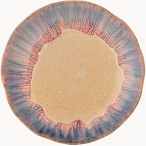 Prato de sobremesa com vidrado reativo Imogen