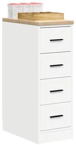 vidaXL Armário de arrumação de garagem Branco 30x51x85 cm