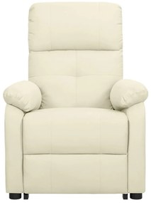 Poltrona elevatória tecido cor creme