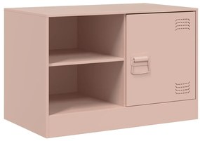 Móveis de TV 2 pcs 67x39x44 cm aço rosa