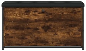Banco sapateira c/gaveta articulada 102x32x56cm carvalho fumado