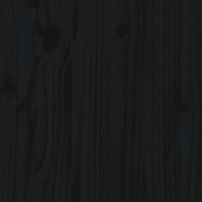 Aparador alto 67x40x108,5 cm pinho maciço preto
