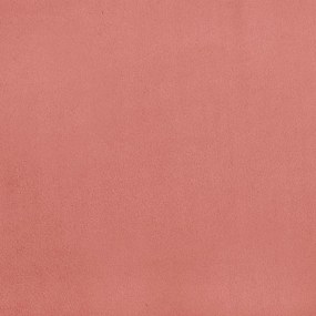 Sofá-cama de 2 lugares veludo rosa