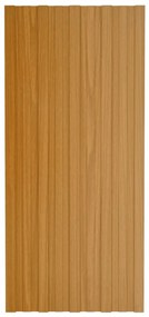 Painéis de telhado 36 pcs 100x45 cm aço galvanizado natural