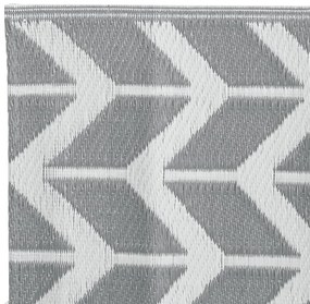 Tapete de exterior 120x180 cm 140x200 PP cinzento