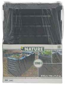 Caixa de compostagem 1200 L preto 6071483