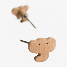 Conjunto de 2 Puxadores Zoo Kids Elefante - Sklum