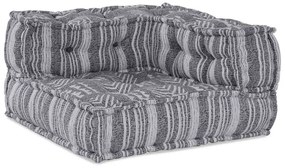 Pufe Modular em Cinza, 70x70x54 Tecido