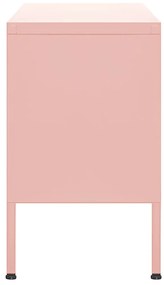 Móvel de TV aço 105x35x50 cm rosa