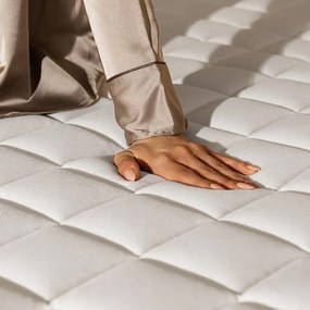 Colchão Flow 6700 Hybrid 150x190 com 7 zonas de firmeza diferentes com estrutura de molas box firme e leve