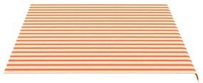 Tecido de substituição para toldo 4,5x3,5 m amarelo e laranja