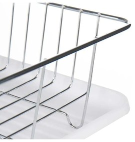 Escorredor de Louça Branco Metal Plástico 43,5 x 11 x 33,5 cm (4 Unidades)
