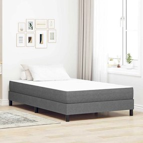 vidaXL Colchão de Cama com colchão Cinzento-claro 120 x 190 cm tecido