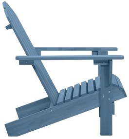 Cadeira Adirondack para jardim abeto maciço azul