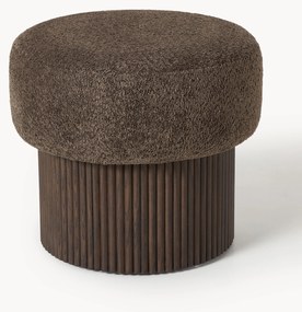 Pufe em teddy-bouclé com arrumação Nala