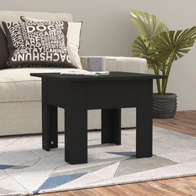 vidaXL Mesa de centro 55x55x42cm derivados de madeira preto