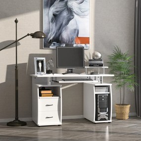 Secretária de Canto – Modelo Uppsala – 120x55x85 – Moderna – Branco