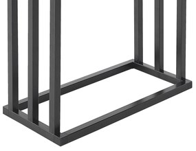 Toalheiro metálico preto 45 x 84 cm CHARRAS Beliani