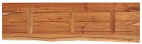 Prateleira de parede retangular 90x30x2,5 cm acácia maciça