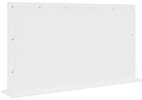 Espelho de maquilhagem com Luzes LED Branco 100x55x18 cm
