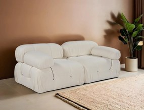 Sofá de 2 Lugares Bubble – Creme – 190 cm x 95 cm x 75 cm