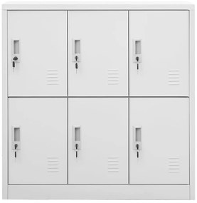 Cacifos 5 pcs 90x45x92,5 cm aço cinzento-claro