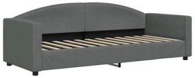 Sofá-cama c/ gavetão e gavetas 80x200 cm tecido cinzento-escuro