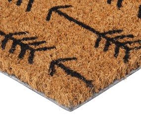 Tapete de porta 45x75 cm fibra de coco tufada natural