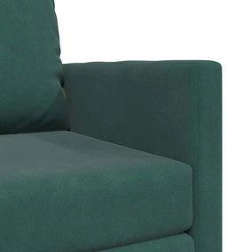 Sofá Cama 2 em 1 Verde Escuro 74x77x81 cm Veludo