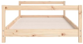 Estrutura de cama infantil 90x200 cm pinho maciço