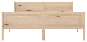 Estrutura de cama em pinho maciço 140x200 cm