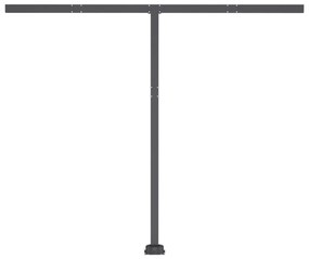 Toldo autom. LED e sensor de vento 300x250 cm laranja/castanho