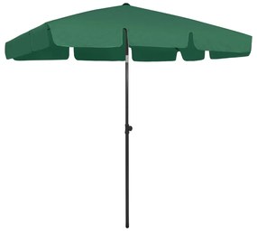 Guarda-sol de praia 200x125 cm verde