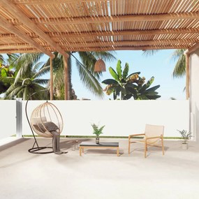 vidaXL Toldo lateral retrátil 140x1000 cm creme