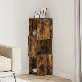 vidaXL Armário de canto Carvalho Defumado 30,5x30x95cm