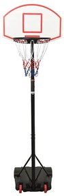 Tabela de basquetebol 216-250 cm polietileno branco